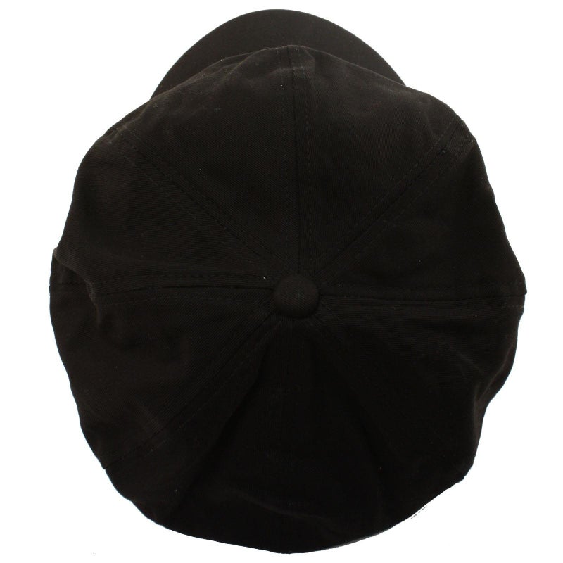SK Hat shop Summer 100% Cotton Plain Blank 8 Panel Newsboy Gatsby Apple Cabbie Cap Hat Black - Image 2